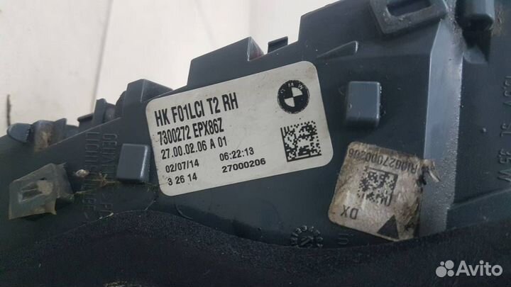 Фонарь задний внутренний правый BMW 7-Series F01 2