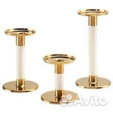 Поднос золотой икея IKEA + набор подсвечников 3 шт