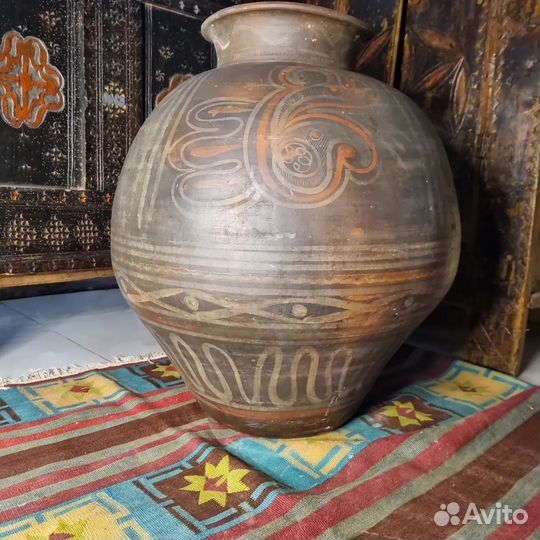 Глиняная бочка керамика кувшин дагестан
