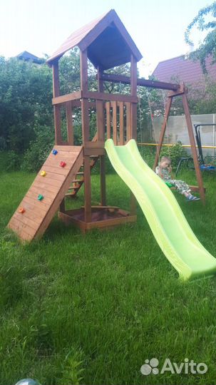Детская площадка деревянная