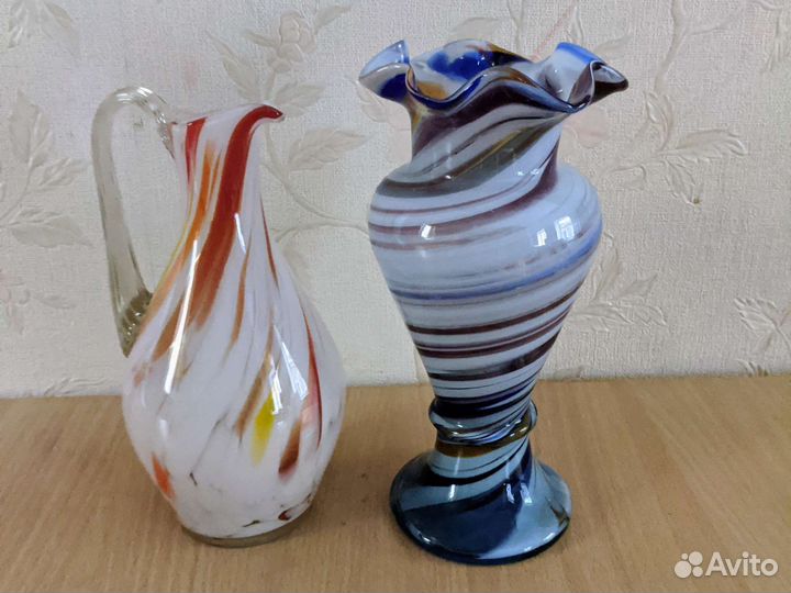 Графины, ваза, рюмки, штоф, подсвечник СССР