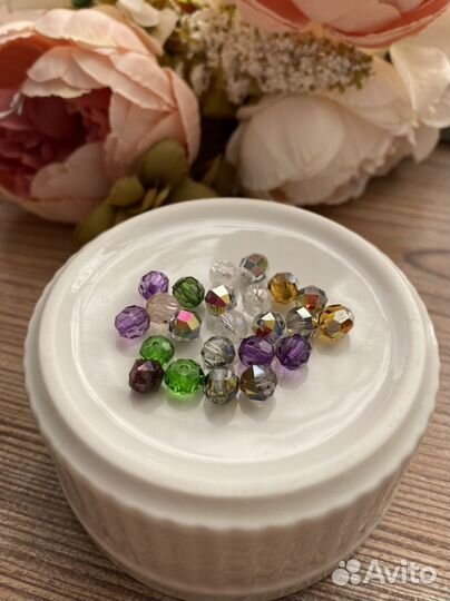 Набор бусин стеклярус шармы все для творчества