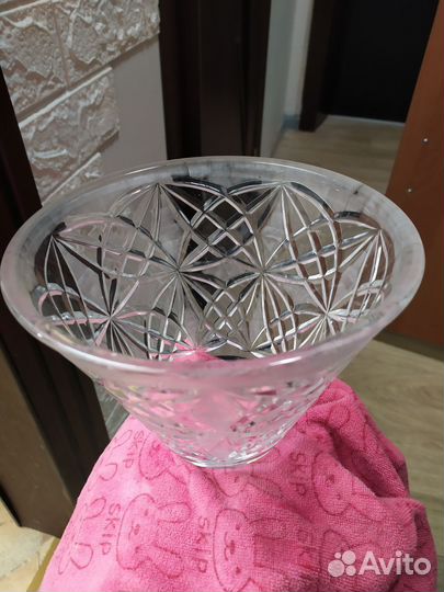 Хрустальная ваза фруктовница СССР