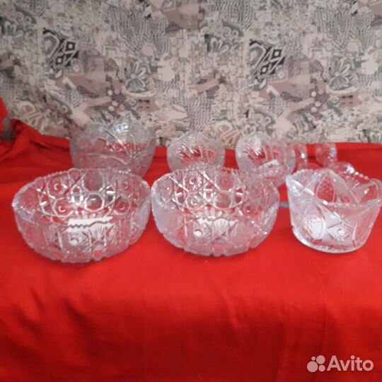 Хрустальные вазы конфетницы,фруктовницы,салатницы