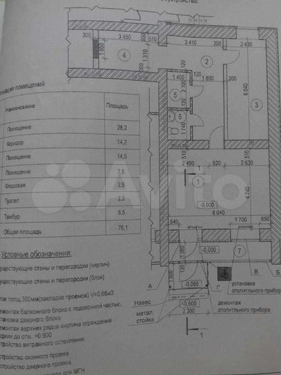 Офис, магазин 76,1 м²