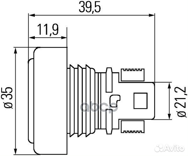 2PF 340 825-001 фонарь габаритный светодиодный