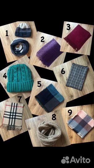 Шарф палантин шапка снуд