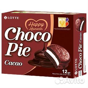 Пирожное Choco Pie Lotte Какао 336г lotte KF RUS