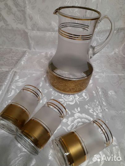 Графин и стаканы Богемия (Чехия)