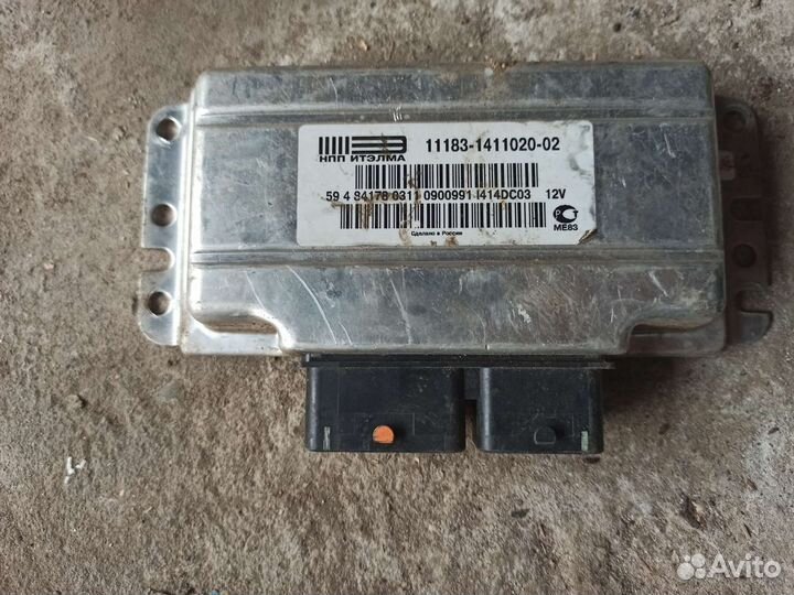Контроллер январь 7.4 11183-1411020-02 Е-газ