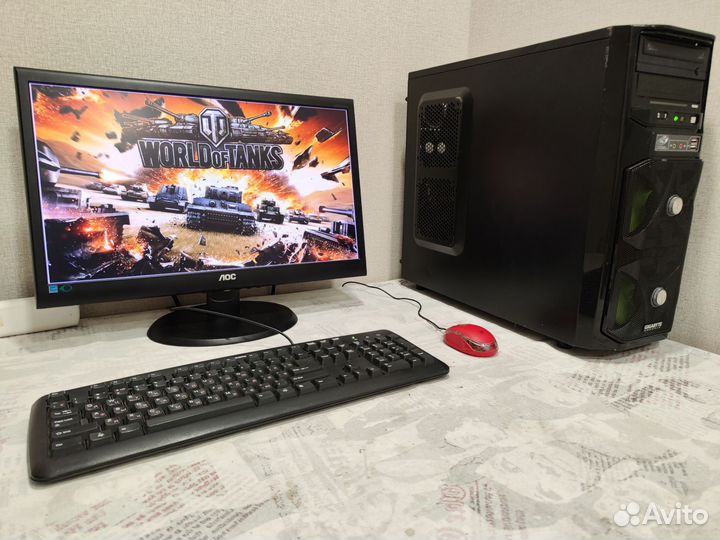 Игровой компьютер в полном комплекте