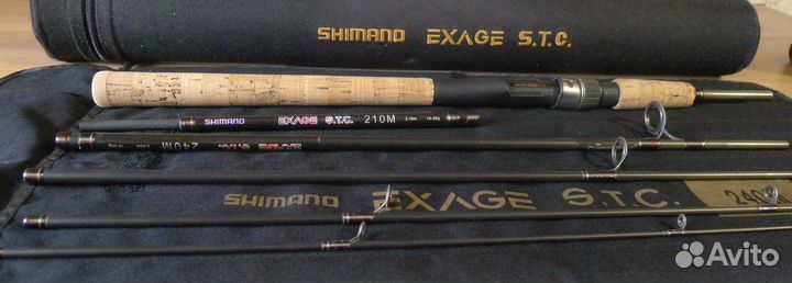 Спиннинг shimano exage stc 2.10-2.40, 10-30г