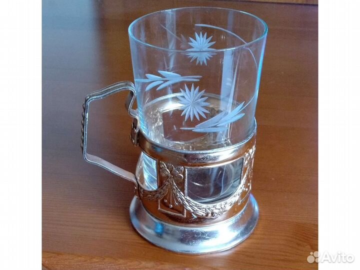 Подстаканник СССР мзн Театральный со стаканом