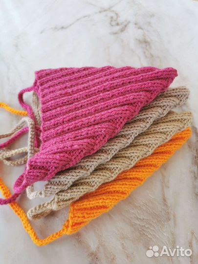 Шапочка чепчик Эльфик на осень для новорожденных