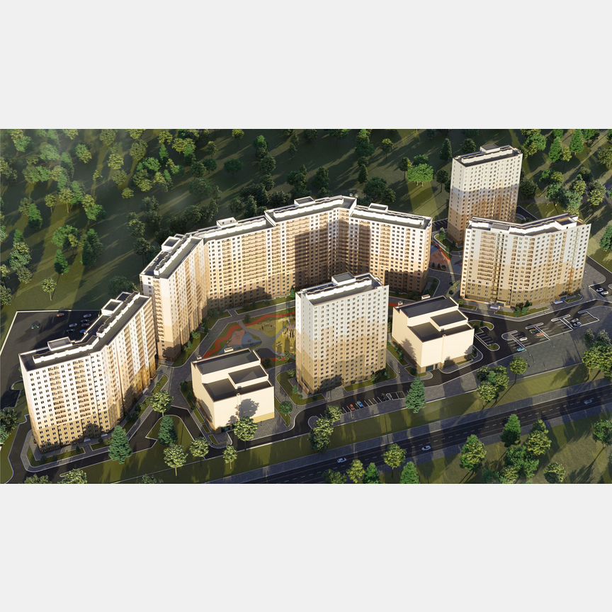 2-к. квартира, 61,9 м², 12/17 эт.