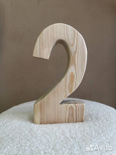 Цифры для фотозоны декор из дерева