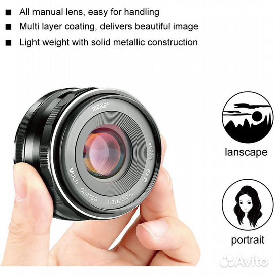 Объектив Meike MK-35mm f/1.7 для fujifilm X-mount