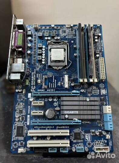 Материнская плата LGA1155 Z68 + i5-2500k+16Gb