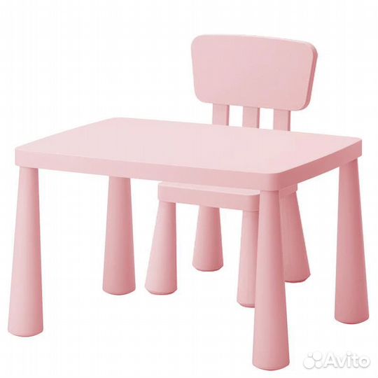 Детский стол и стул IKEA Маммут