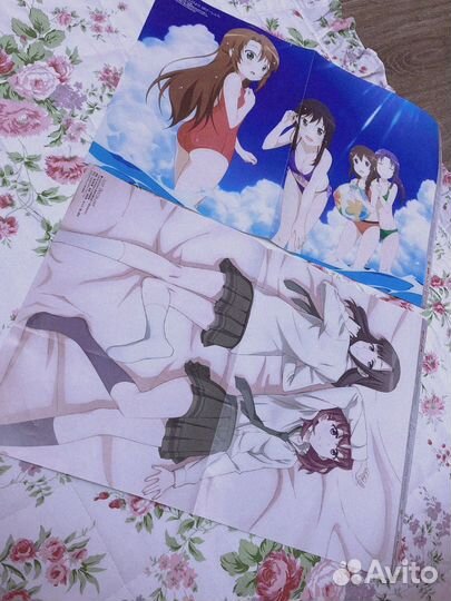 Аниме плакаты из японских журналов двусторонние
