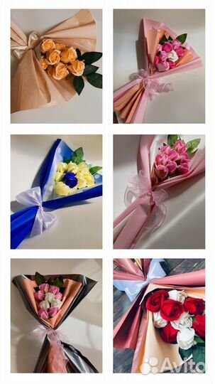 Мыльные букет из 9 роз