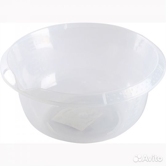 Миска с мерным делением 3л прозрачная