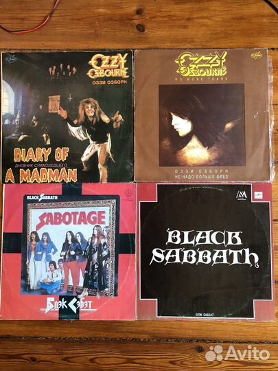 Грампластинки Deep Purple, Ozzi, Black Sabbath