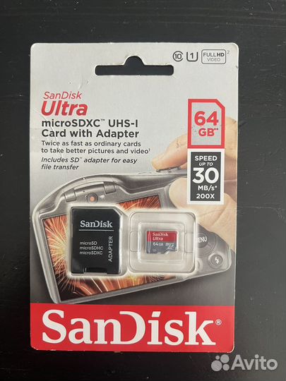 Карта памяти MicroSD sandisk