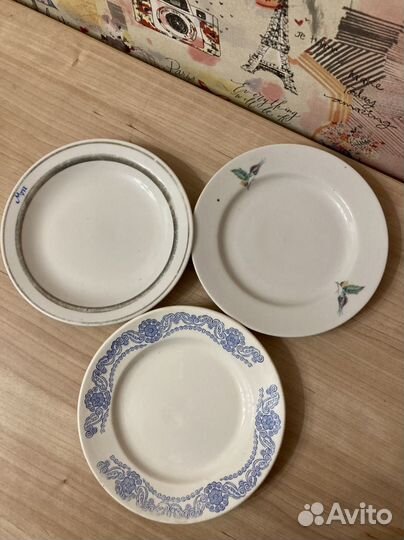 Тарелки и блюдца времен СССР