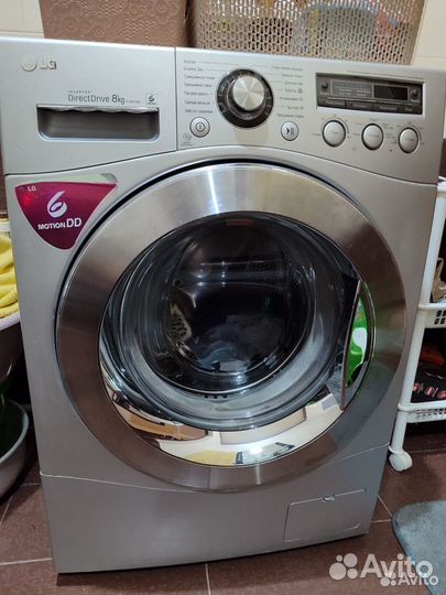 Шикарный LG 8кг, прямой привод, идеальное сост