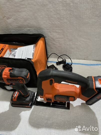 Аккумуляторный лобзик black+decker и шуруповёрт