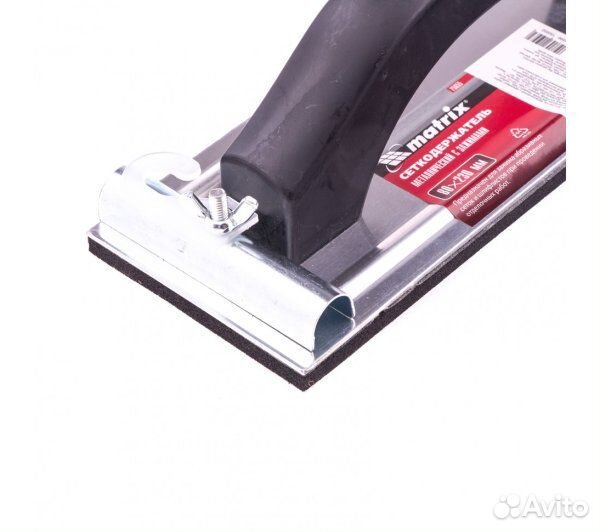 Сеткодержатель, 80 х 230 мм, металлический с зажи