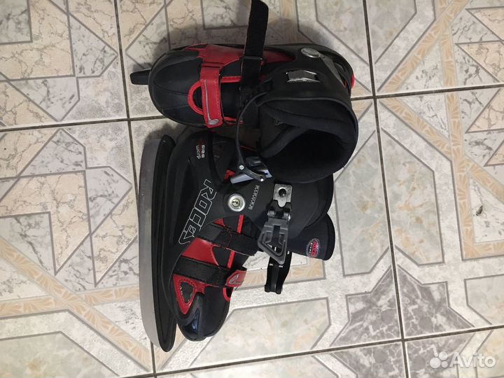 Раздвижные детские коньки размер 30-35