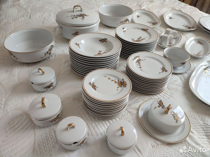 Cтоловый cеpвиз Гepмания ГДР 1777 12 перcон