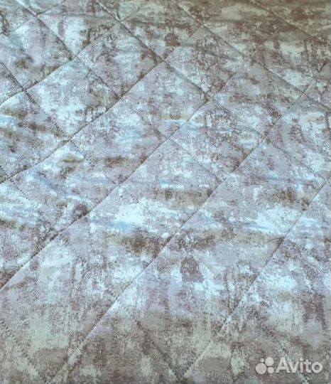 Покрывало, 2 подушки и 2 наволочки. Бирюза