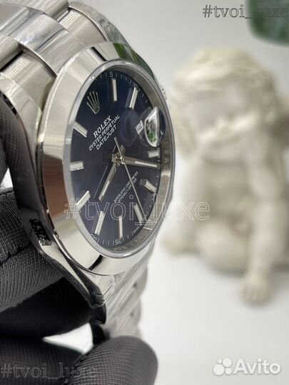 Часы rolex datejust 41 blue dial