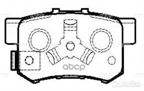 GK0339 колодки дисковые задние Honda Accord 1