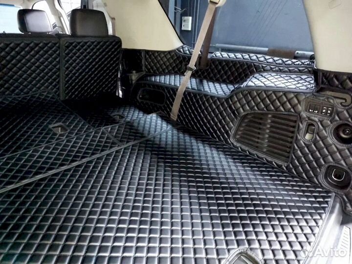 3D коврики из экокожи Land cruiser