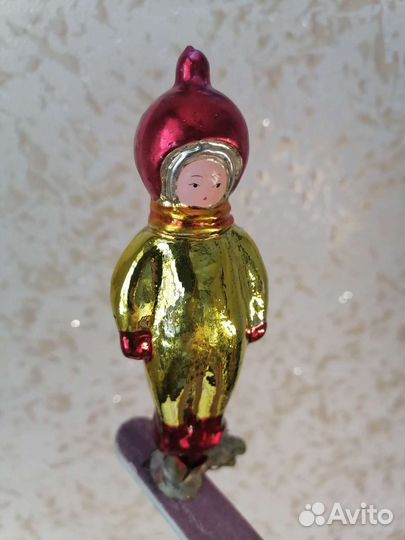 Елочные игрушки СССР на прищепке Чиполлино