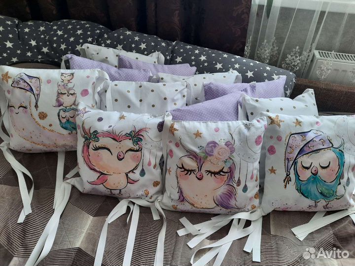 Бортики в детскую кроватку