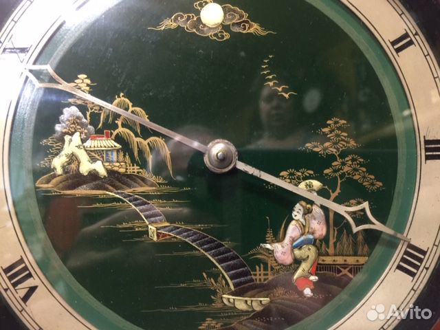 Часы настольные. Япония. Антикварные. Эксклюзивные