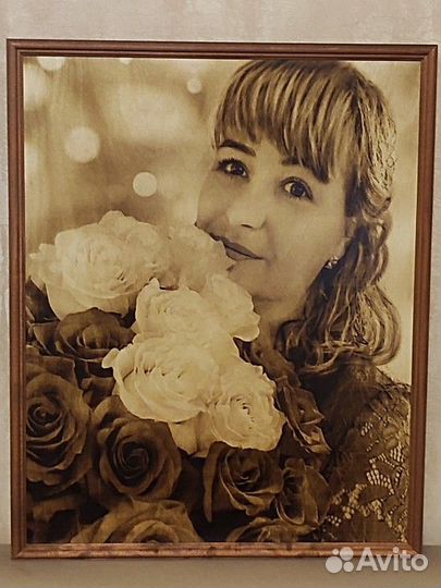 Выжигание портретов на дереве