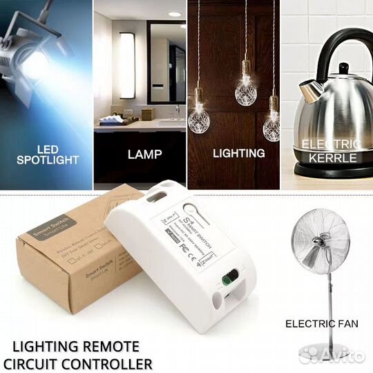 Беспроводной выключатель и реле радиоканальные