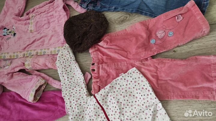 Пакетом одежда на девочку 6-12 мес