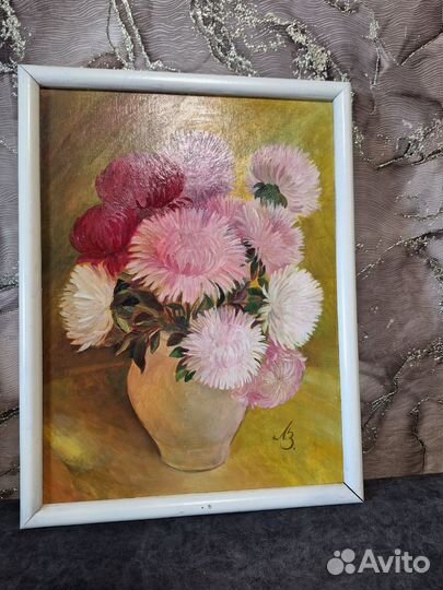 Картина маслом цветы