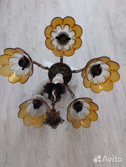 Люстра потолочная подвесная бу