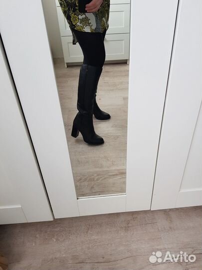Сапоги демисезонные женские нат кожа