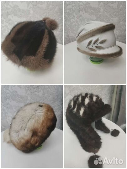 Шапка норковая женская