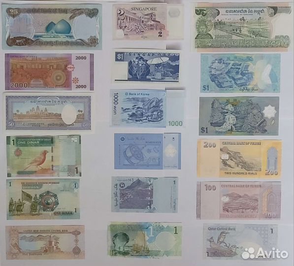 Банкноты стран Азии