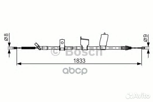 1 987 482 340 трос ручника левый Nissan Qashqa